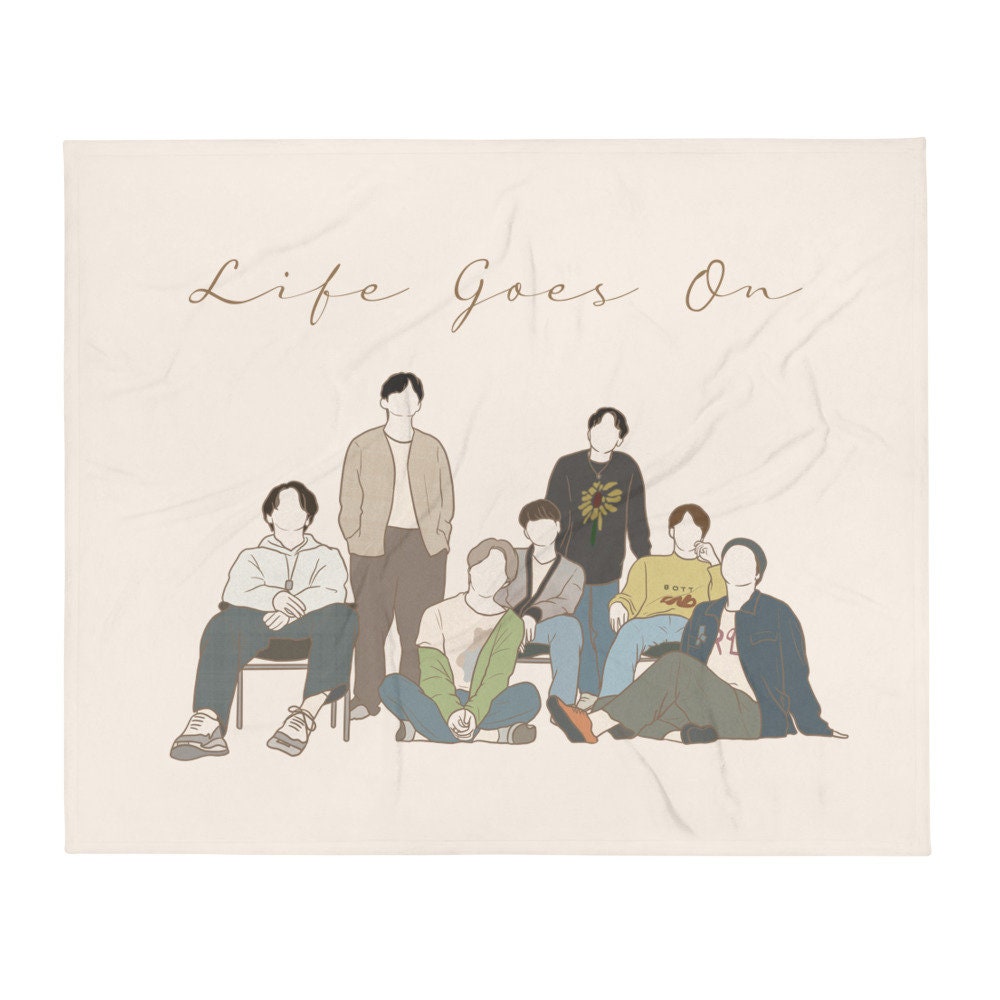 BTS Life Goes On Throw Christmas Blanket