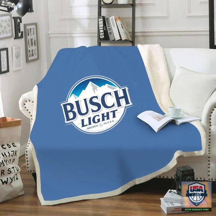 Busch Light Soft Blanket, Woven Blanket