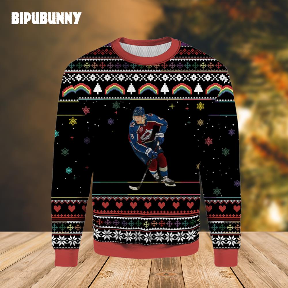 Cale Makar Colorade Avalanche Ugly Christmas Sweater