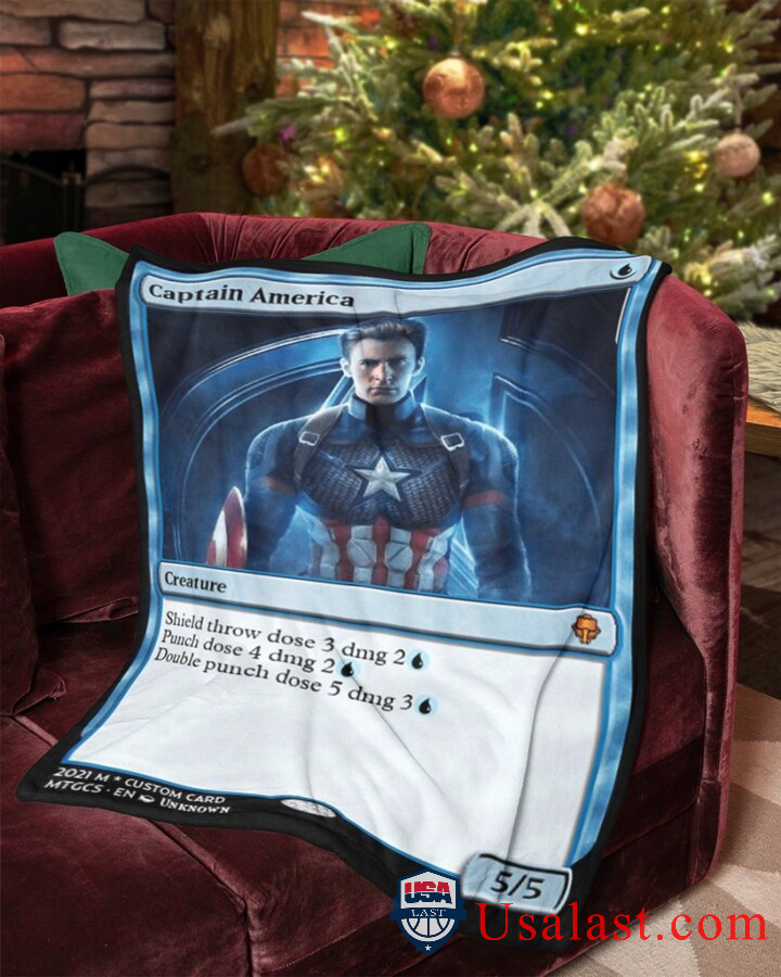 Captain America Avengers Fleece Blanket