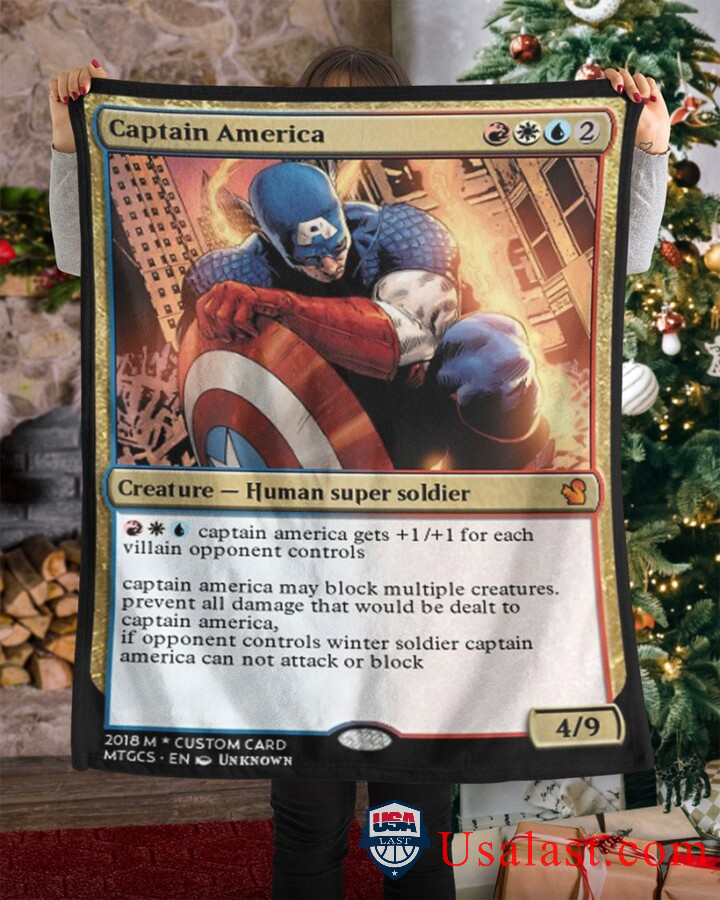 Captain America Super Soldier Fleece Blanket