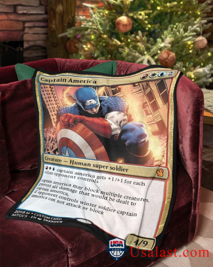 Captain America Super Soldier Fleece Blanket