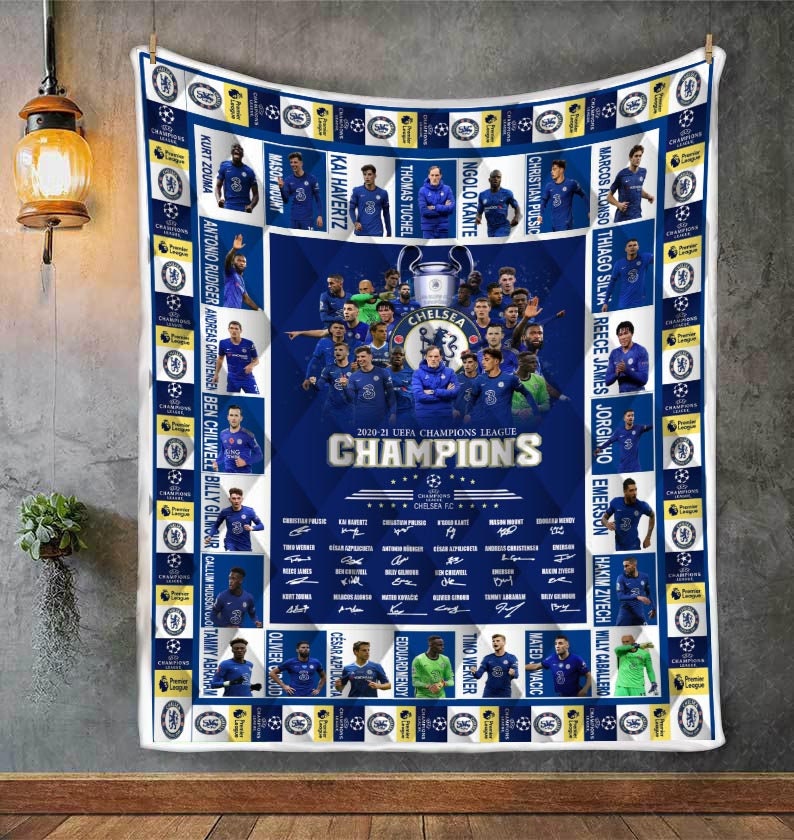 Chelsea Champions League Player Blanket