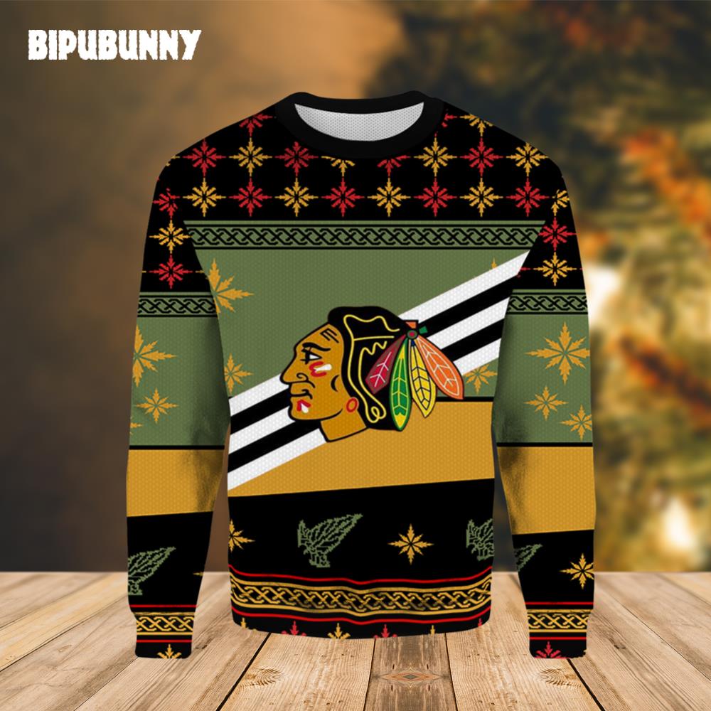 Chicago Blackhawks EST. 1926 Ugly Christmas Sweater