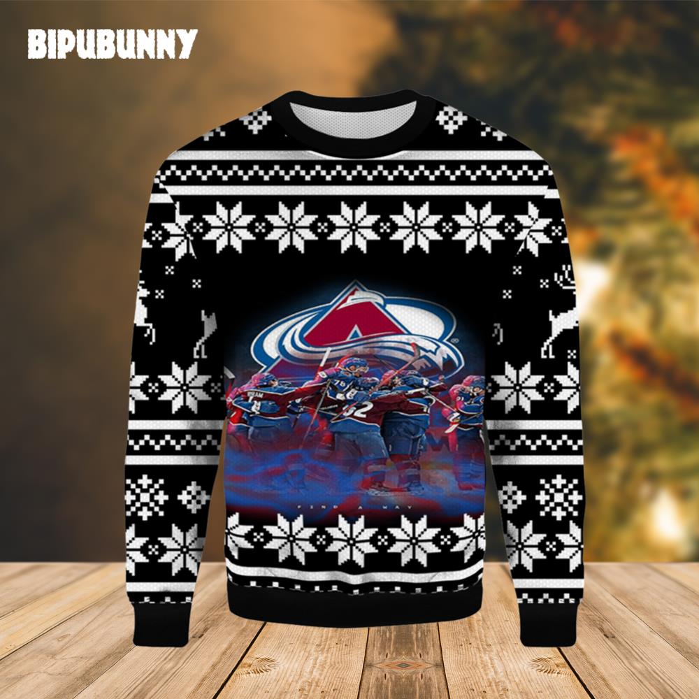 Colorado Avalanche Find A Way Ugly Christmas Sweater