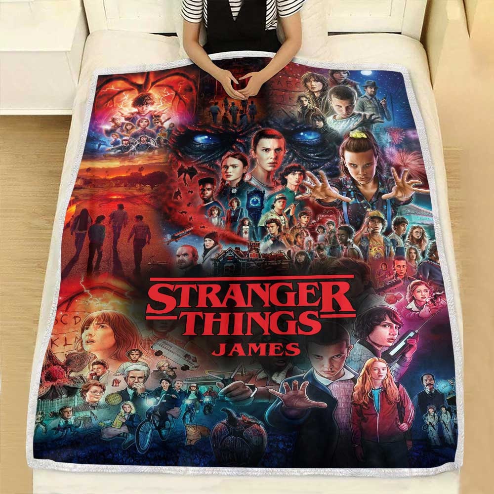 Custom Stranger Things Season 4 2024 Quilt Blanket