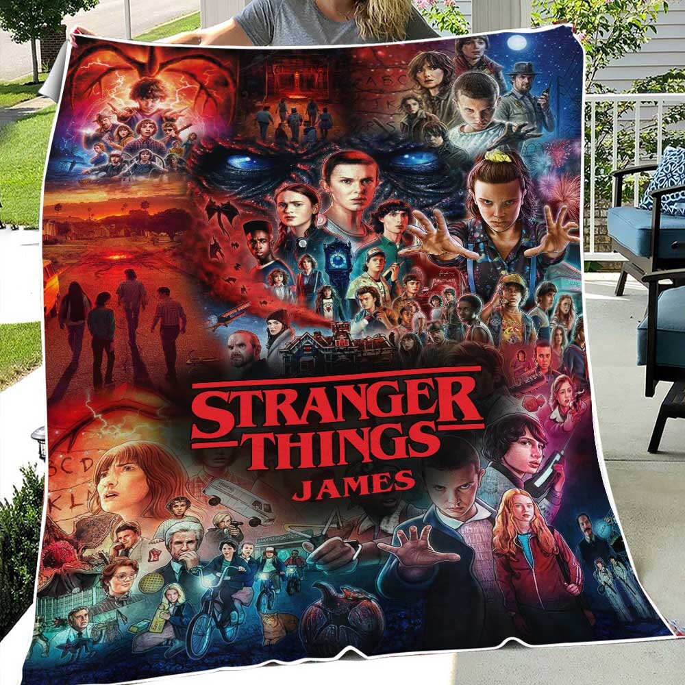 Custom Stranger Things Season 4 2024 Quilt Blanket