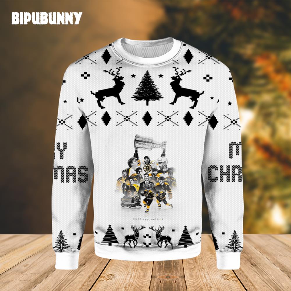 David Krejci Boston Bruins Ugly Christmas Sweater