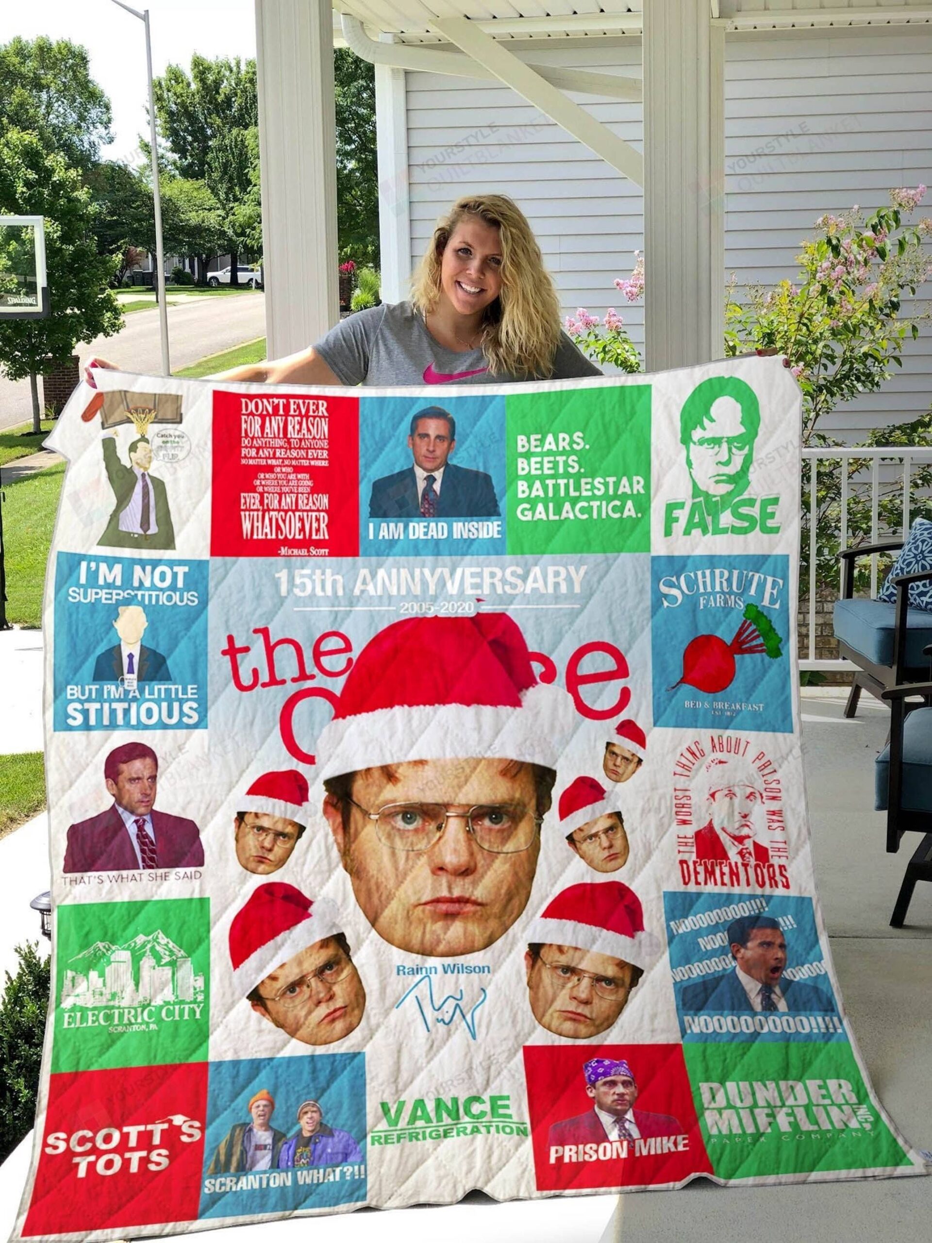 Dwight Schrute The Office Quilt Blanket