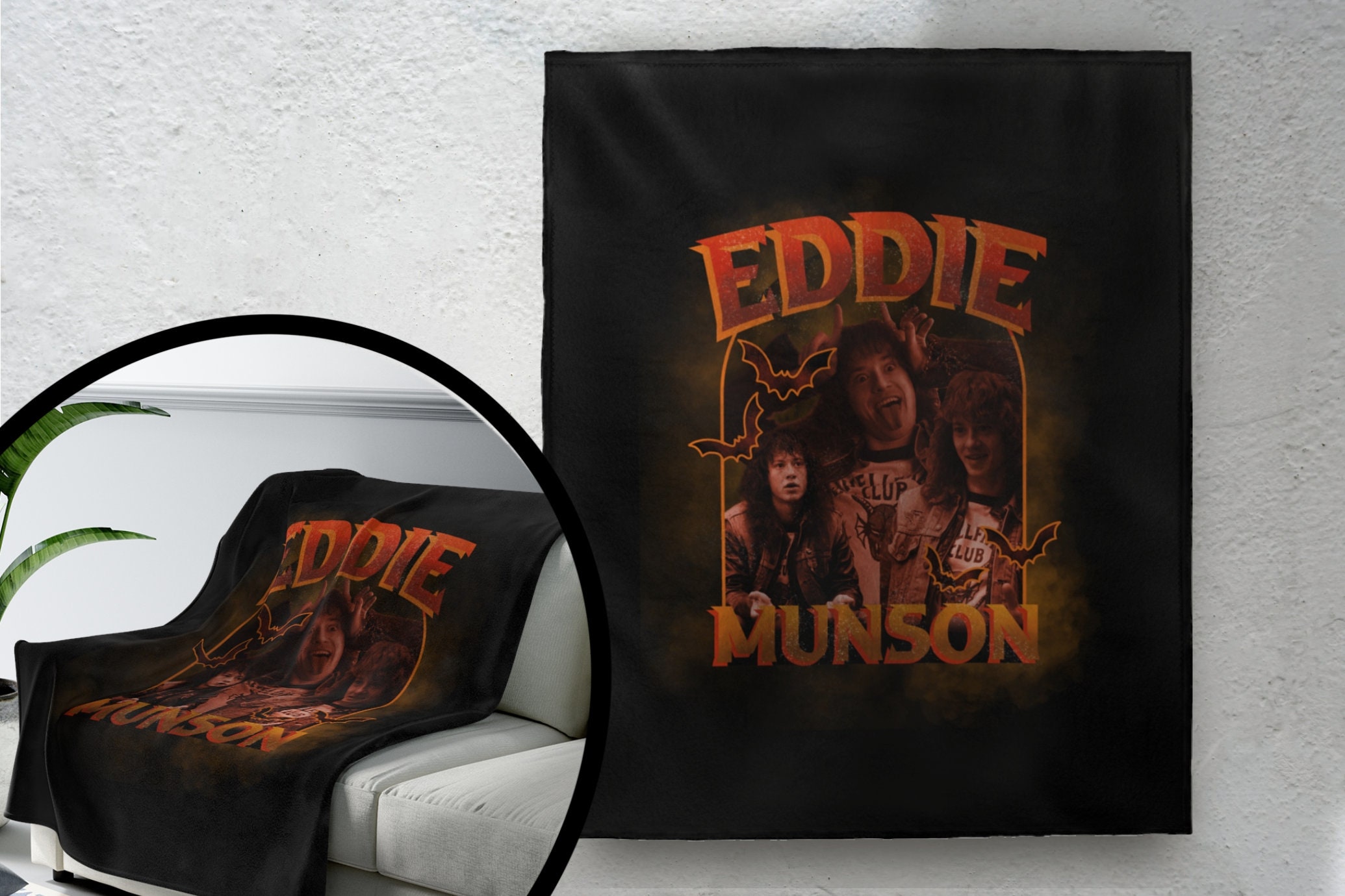 Eddie Munson Strange Things Blanket