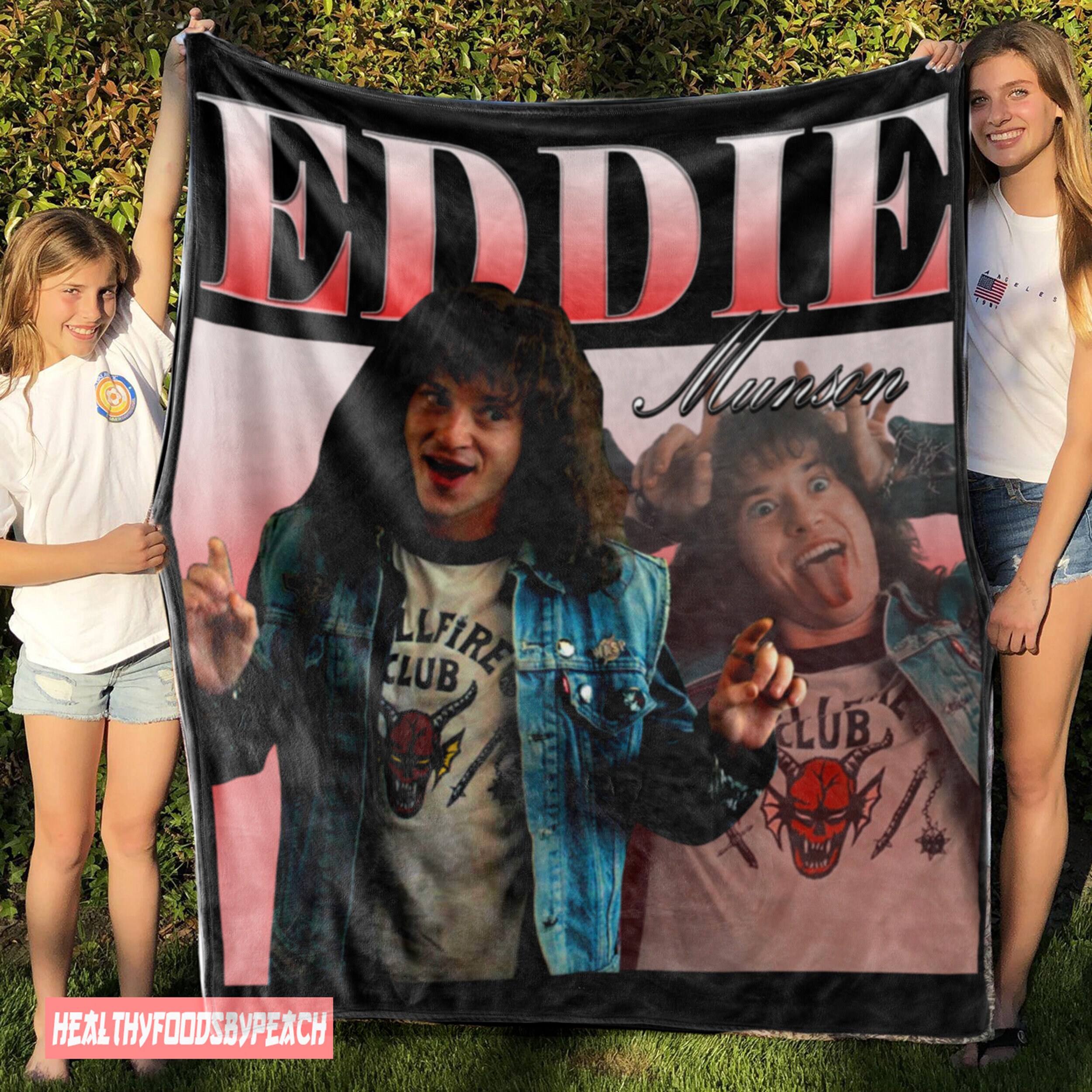 Eddie Munson Stranger Things 4 Quilt Blanket