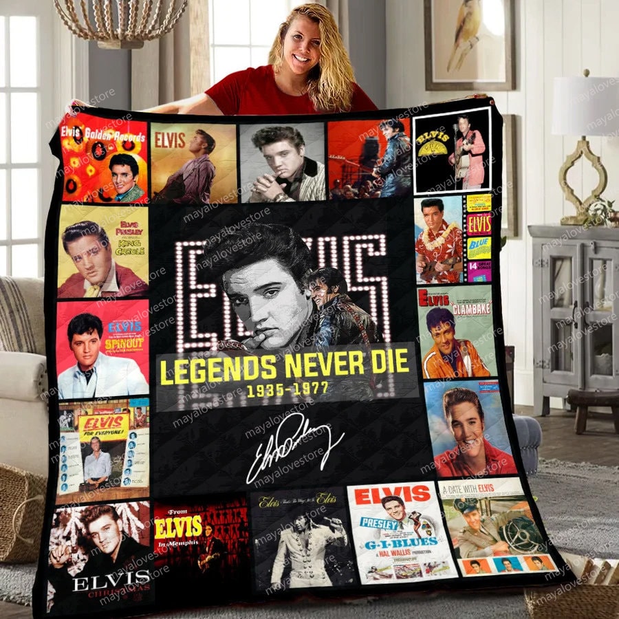 Elvis Presley Legend Never Die Blanket