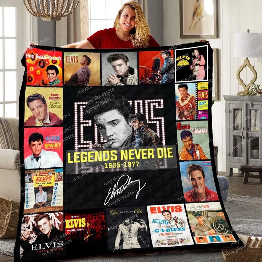 Elvis Presley Legend Never Die Blanket Movie 2024