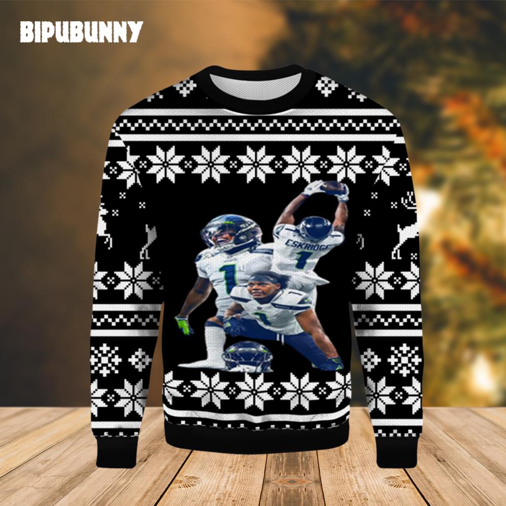 EskRidge Seattle Seahawks Ugly Christmas Sweater