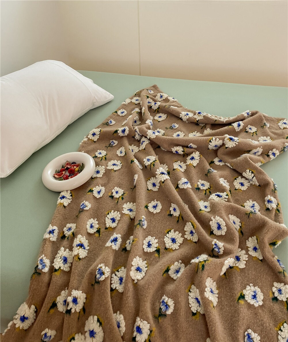 Ever Lasting Floral Wool Blanket For Thanksgiving