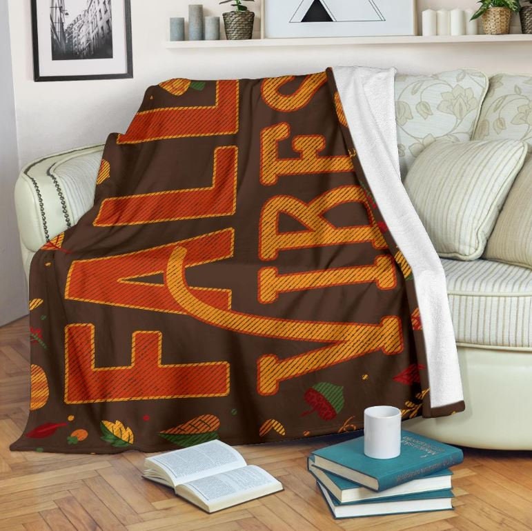 Fall Dec Vibes Throw Thanksgiving Blanket