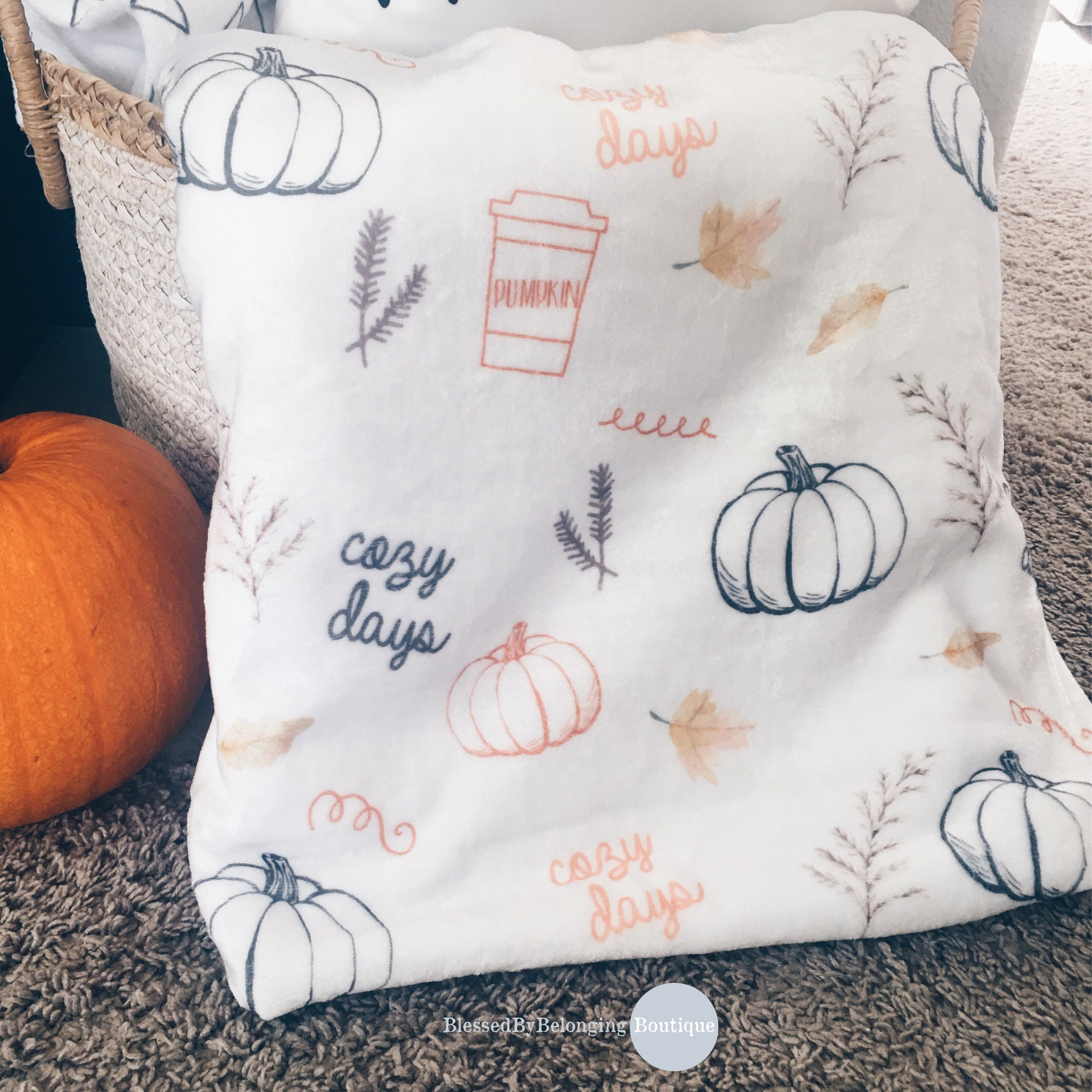 Fall Throw Thanksgiving Cozy Days Blanket