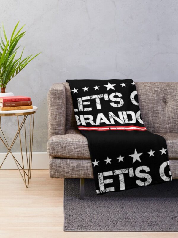 FJB Let’s Go Brandon Christmas Blanket 2024