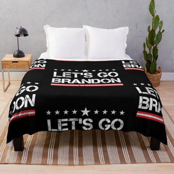 FJB Let’s Go Brandon Christmas Blanket 2024