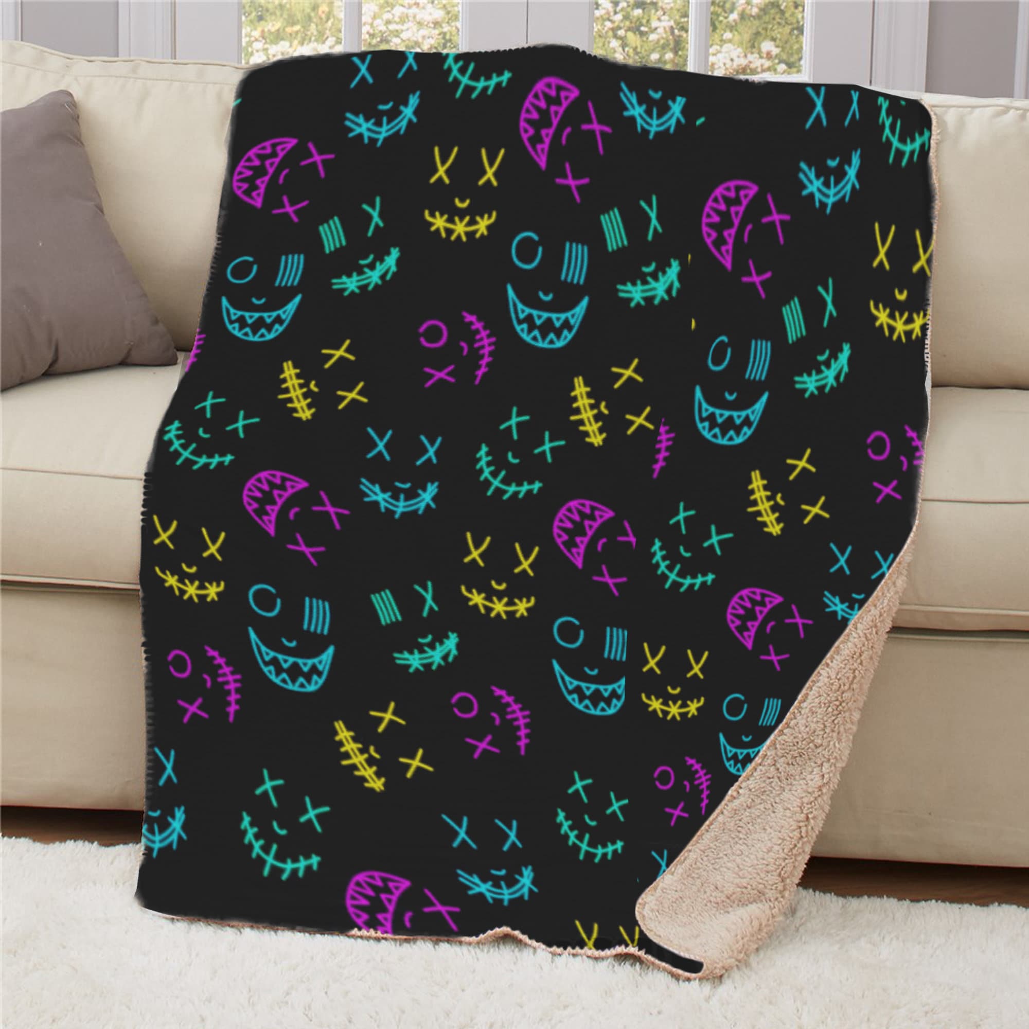 Flash Hightlight Spooky Halloween Blanket