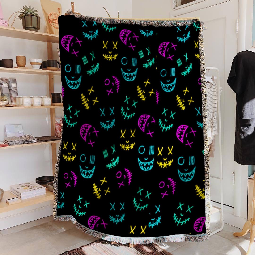 Flash Hightlight Spooky Halloween Blanket