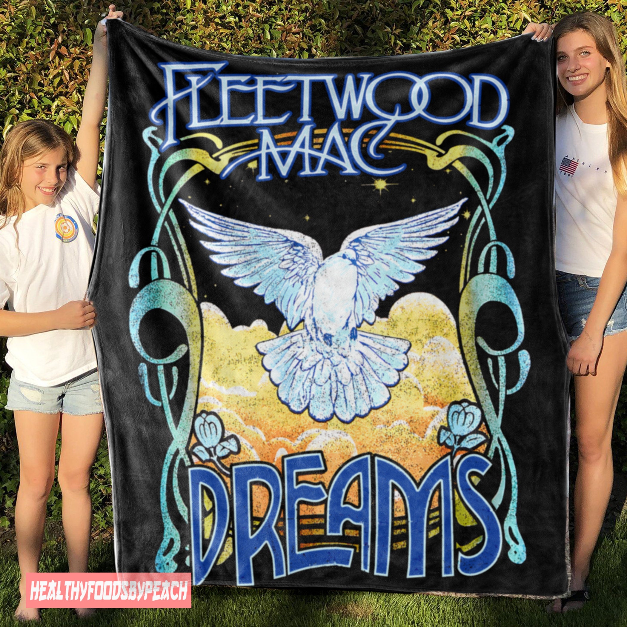 Fleetwood Mac Rock Bands Stevie Nicks Quilt Blanket