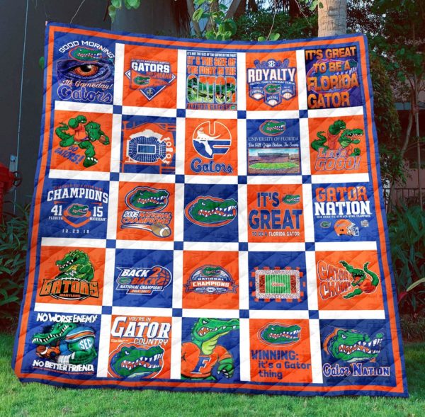 Florida Gators Baseball Quilt Blanket