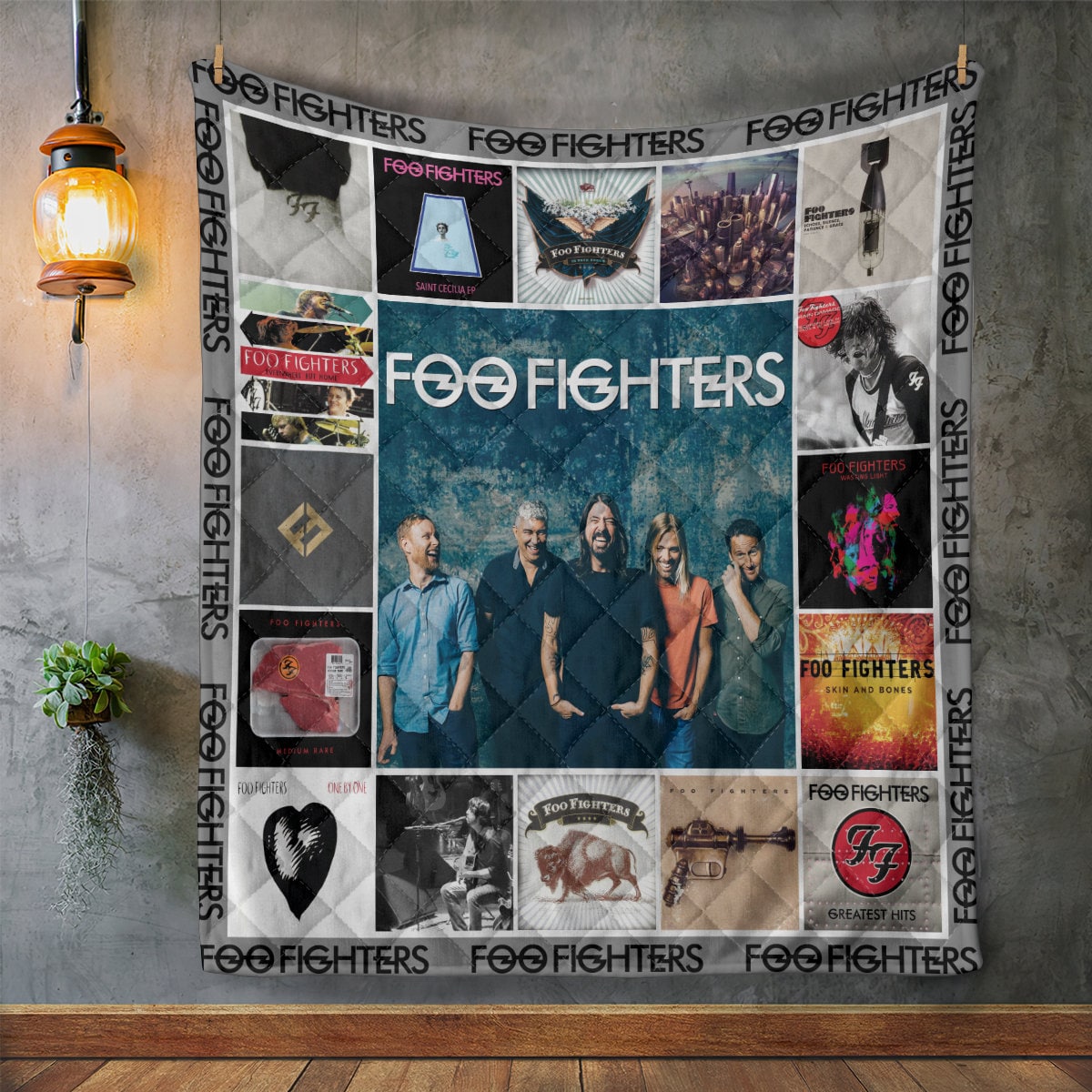 Foo Fighters Album Covers Quilt Blanket