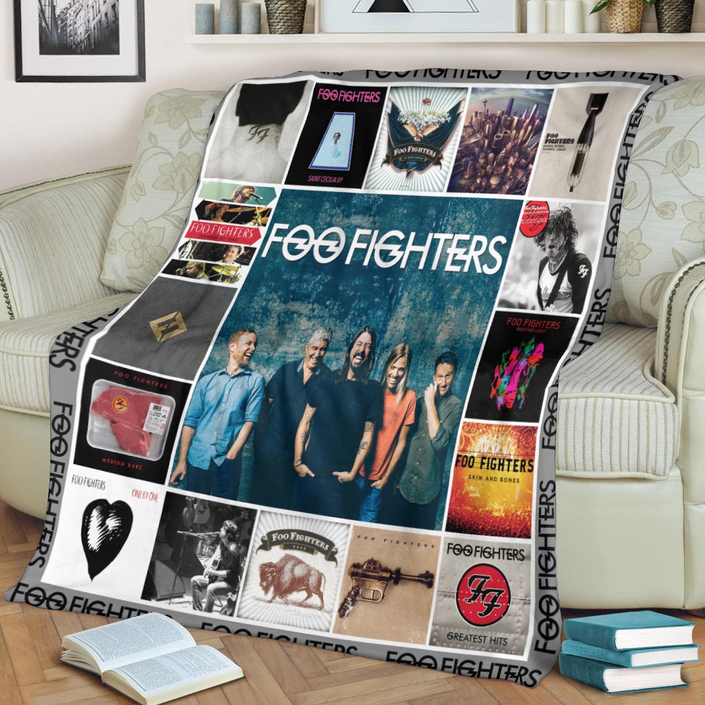 Foo Fighters Album Covers Quilt Blanket