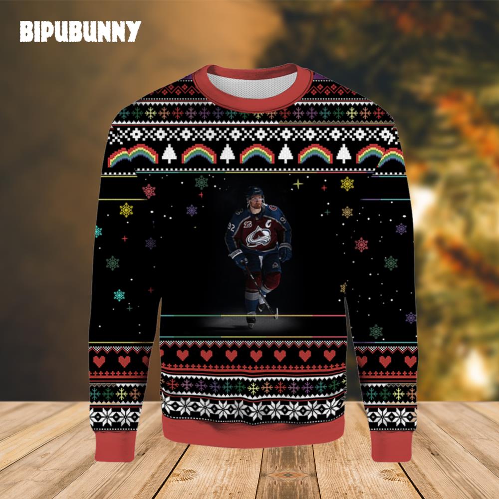 Gabriel Landeskog Colorado Avalanche Ugly Christmas Sweater