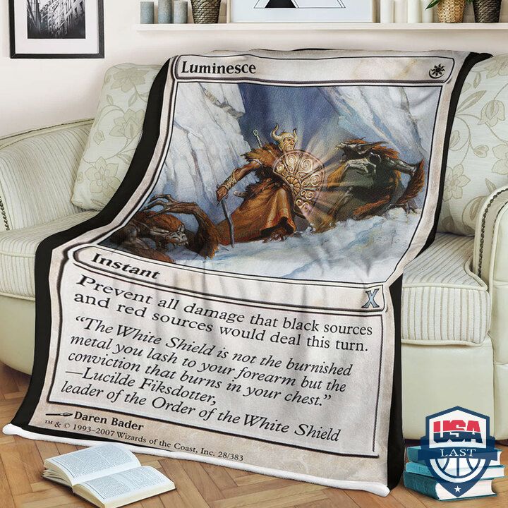 Game Magic The Gathering Luminesce Quilt Blanket