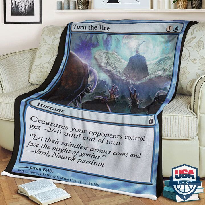 Game Magic The Gathering Mbs 35 Turn The Tide Quilt Blanket