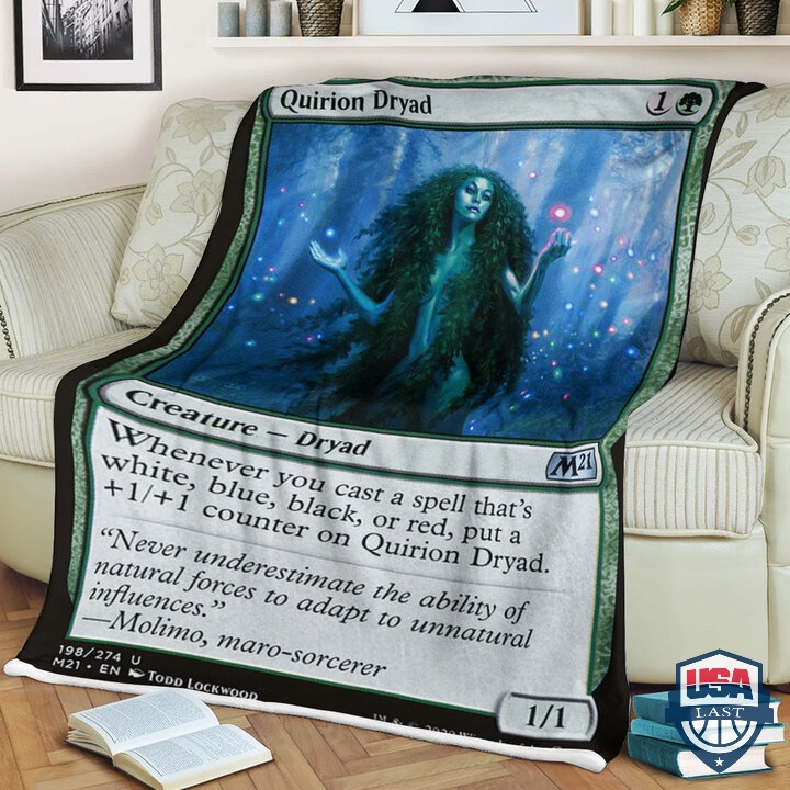 Game Magic The Gathering Quirion Dryad Quilt Blanket