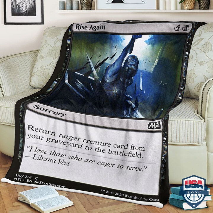 Game Magic The Gathering Rise Again Quilt Blanket