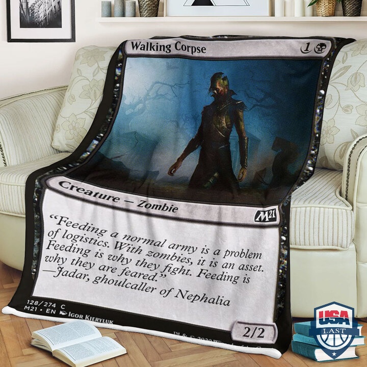 Game Magic The Gathering Walking Corpse Quilt Blanket