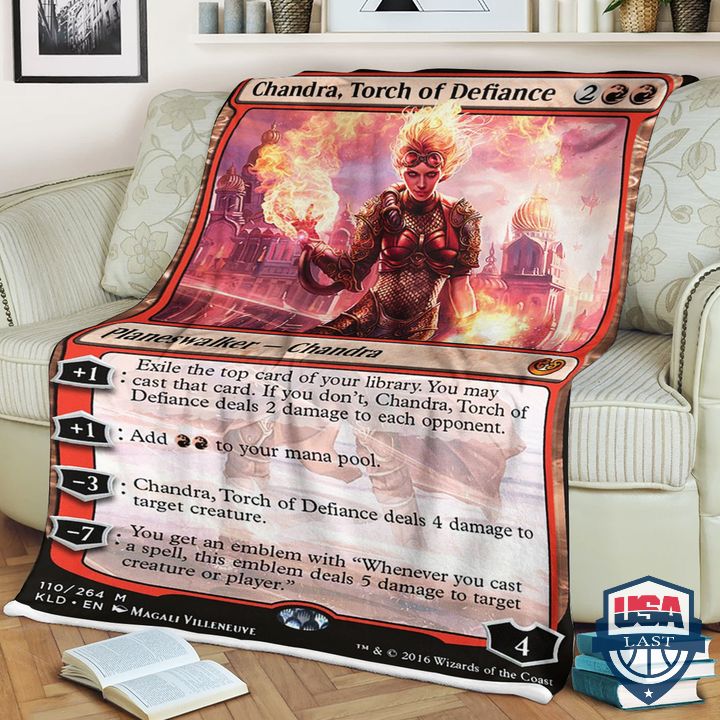 Game MTG Chandra Torch of Defiance Fleece Blanket