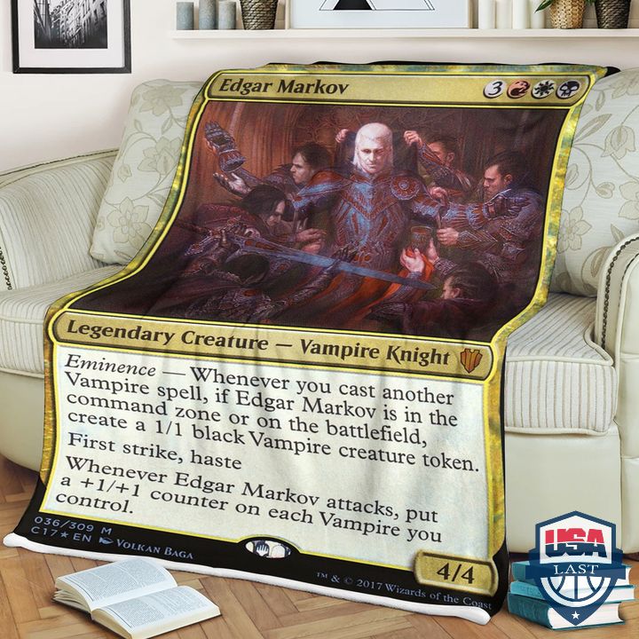 Game MTG Edgar Markov Fleece Blanket