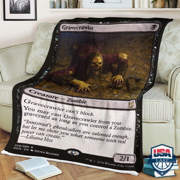 Game MTG Gravecrawler Fleece Blanket