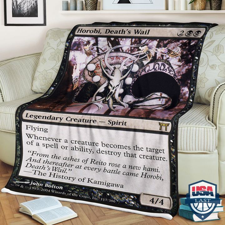 Game MTG Horobi, Death’s Wail Fleece Blanket