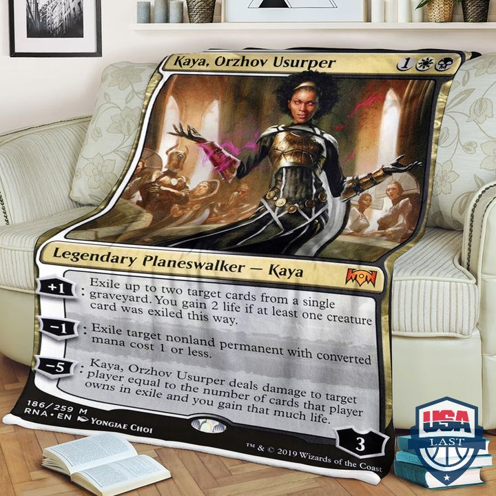 Game MTG Kaya Orzhov Usurper Fleece Blanket