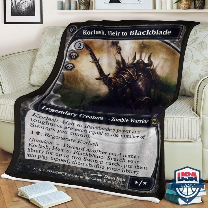 Game MTG Korlash, Heir to Blackblade Fleece Blanket