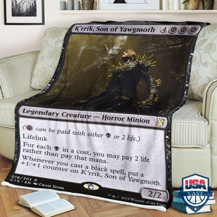 Game MTG K’rrik Son of Yawgmoth Fleece Blanket