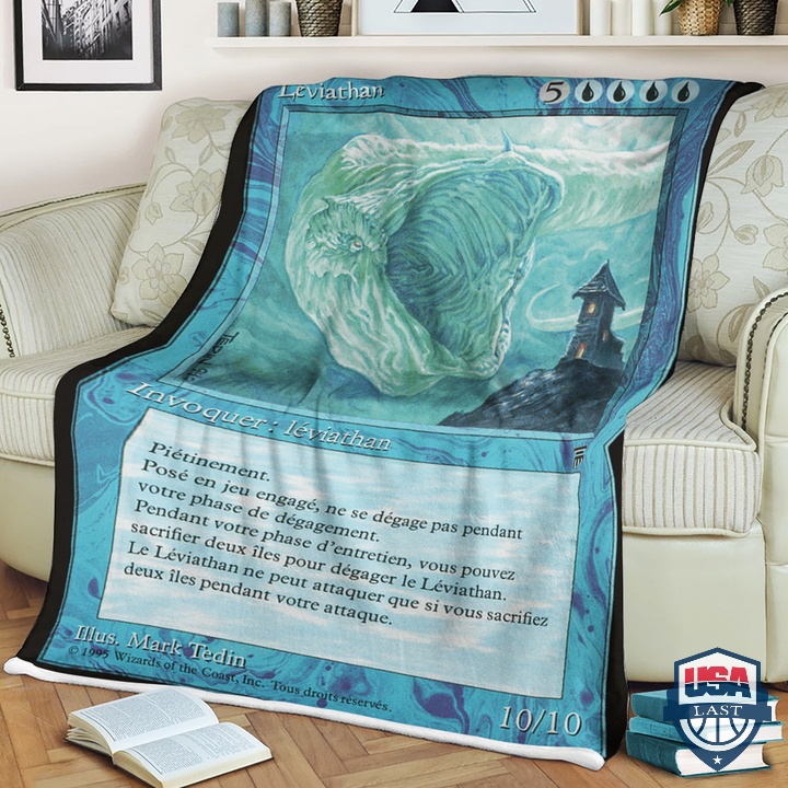 Game MTG Leviathan Card Soft Blanket