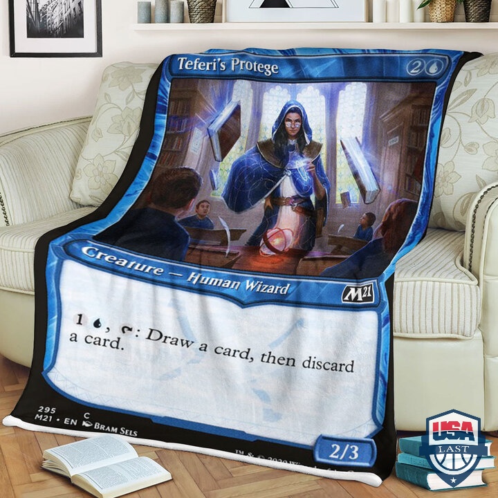 Game MTG M21 295 Teferi S Protege Quilt Blanket