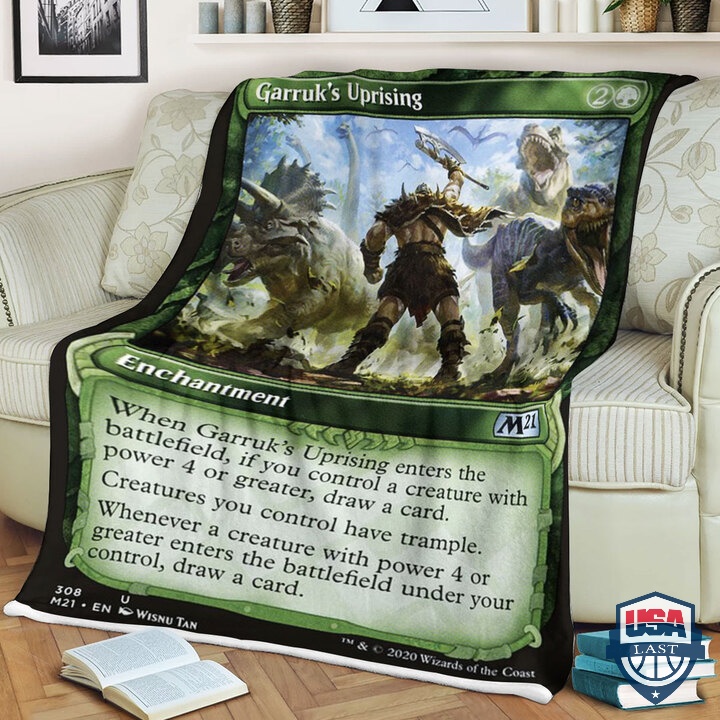 Game MTG M21 308 Garruk S Uprising Quilt Blanket