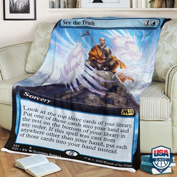 Game MTG M21 352 See The Truth Quilt Blanket