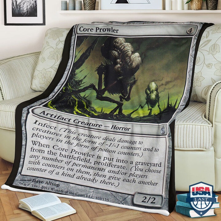 Game MTG Mbs 103 Core Prowler Card Soft Blanket