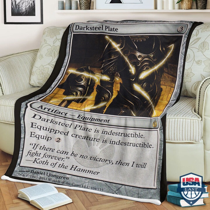 Game MTG Mbs 104 Darksteel Plate Soft Blanket