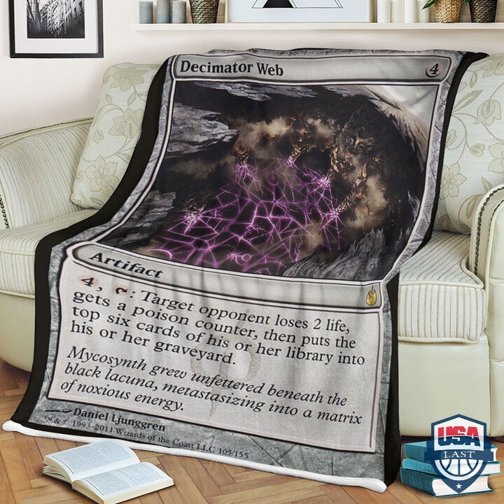 Game MTG Mbs 105 Decimator Web Card Soft Blanket