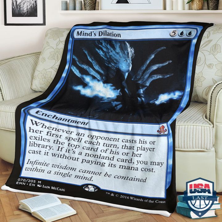 Game MTG Mind’s Dilation Fleece Blanket